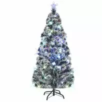 Apšviesta Kalėdų eglutė su stovu ir LED, 150cm, optinis pluoštas