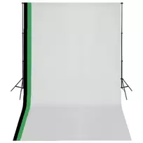 Fotostudijos kompl. su 3 medviln. fonais ir regul. rėmu, 3x5m
