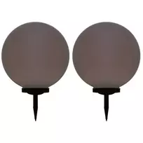 Saul. energ. įkr. LED lauko švies., 2vnt., 50cm, sfer., įv. sp.