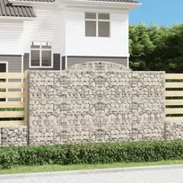 Išlenkti gabiono krepšiai, 13vnt., 300x50x180/200cm, geležis
