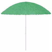 Paplūdimio skėtis, žalios spalvos, 300cm, havajietiško dizaino