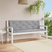Sodo suoliuko pagalvėlė, pilka, 150x(50+50)x7cm, audinys