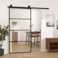 Stumdomos durys su įrangos rinkiniu, 102,5x205cm, ESG/aliuminis