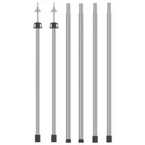Teleskopiniai brezento strypai, 2vnt., 102-260cm, aliuminis
