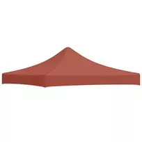 Proginės palapinės stogas, terakota spalvos, 3x3m, 270 g/m²