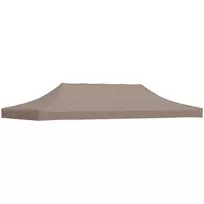 Proginės palapinės stogas, taupe spalvos, 6x3m, 270 g/m²