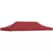 Proginės palapinės stogas, tamsiai raudonas, 6x3m, 270 g/m²