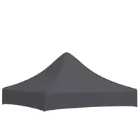 Proginės palapinės stogas, antracito spalvos, 2x2m, 270 g/m²