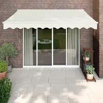 Automatinė ištraukiama markizė, kreminės spalvos, 3x2,5m