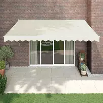 Automatinė ištraukiama markizė, kreminės spalvos, 4x3m