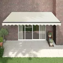 Automatinė ištraukiama markizė, kreminės spalvos, 4x3m