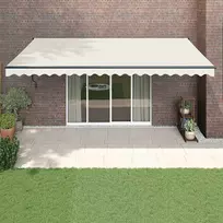 Automatinė ištraukiama markizė, kreminės spalvos, 5x3m