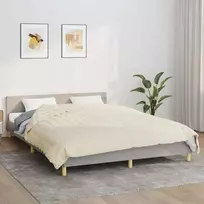 Sunki antklodė, šviesi kreminė, 220x240cm, audinys, 15kg