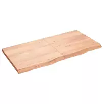 Stalviršis, šviesiai rudas, 120x60x(2-4) cm, medienos masyvas
