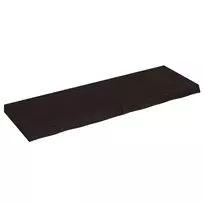 Stalviršis, tamsiai rudas, 120x40x(2-6) cm, ąžuolo masyvas