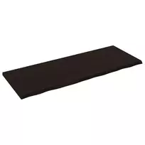 Stalviršis, tamsiai rudas, 160x60x(2-4) cm, ąžuolo masyvas