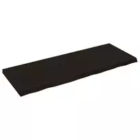 Stalviršis, tamsiai rudas, 160x60x(2-6) cm, ąžuolo masyvas