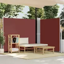 Ištraukiama šoninė pertvara, rudos spalvos, 180x600cm