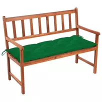 Sodo suoliukas su pagalvėle, 120cm, akacijos medienos masyvas