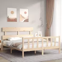 Lovos rėmas be čiužinio, 160x200cm, pušies medienos masyvas