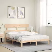 Lovos rėmas be čiužinio, 160x200cm, pušies medienos masyvas