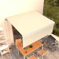 Automatiniu būdu ištraukiama markizė, kreminė, 4x3m