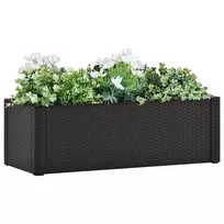 Lovelis su savaiminio laistymo sistema, antracito, 100x43x33cm