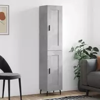 Komoda, betono pilkos spalvos, 34,5x34x180cm, apdirbta mediena