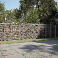 Gabiono krepšys su dangčiu, 650x100x100cm, galvanizuota geležis