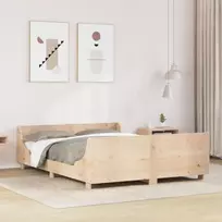 Lovos rėmas be čiužinio, 160x200cm, pušies medienos masyvas