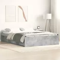 Lovos rėmas, betono pilkos spalvos, 120x190cm, mažas dvivietis