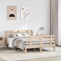 Lovos rėmas su galvūgaliu, 150x200cm, pušies medienos masyvas