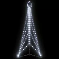 LED Kalėdų eglutė 363 LEDs Šalta Balta 182 cm