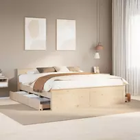 Lovos rėmas be čiužinio su galvūgaliu, 180x200cm, pušis