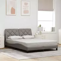 Lovos rėmas be čiužinio, taupe spalvos, 140x200cm, audinys