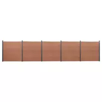 Tvoros segmento rinkinys, rudos spalvos, 872x186cm, WPC
