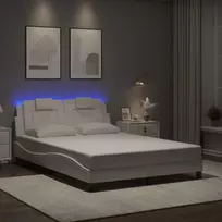 Lovos rėmas, Viana, su LED be čiužinio, baltos spalvos, 120x200cm