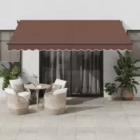 Automatinė ištraukiama markizė, rudos spalvos, 400x350cm