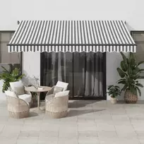 Automatinė ištraukiama markizė, antracito ir balta, 400x350cm