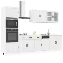Virtuvinių spintelių komplektas, 7 dalių, Lucca, balta