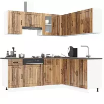 Virtuvinių spintelių komplektas, 11 dalių, Kalmar, medienos