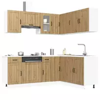 Virtuvinių spintelių komplektas, 11 dalių, Lucca, artisano
