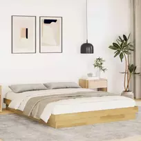 Lovos rėmas be čiužinio 150x200 cm ąžuolo masyvo