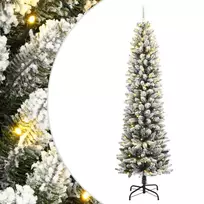 Dirbtinė Kalėdų eglutė su 300 LED lempučių ir sniegu, 210cm