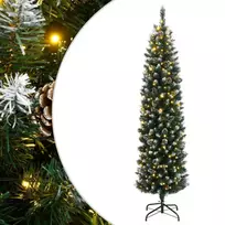 Dirbtinė siaura Kalėdų eglutė, 150 LED, 120cm