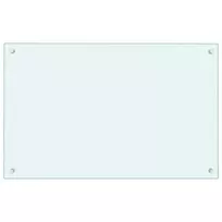 Virtuvės sienelės, 2vnt., baltos, 80x50cm, grūdintas stiklas