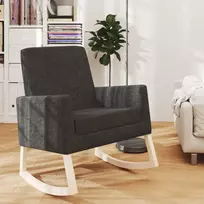 Supama kėdė, juodos spalvos, audinys