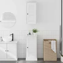 Vonios baldų rinkinys VIGO 2 pcs Balta ir senovinė balta