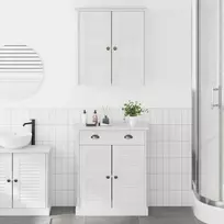 Vonios baldų rinkinys VIGO 2 pcs Balta ir senovinė balta