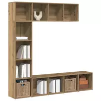 knygų spintelės 3 vnt Artisan Oak Engineered Wood